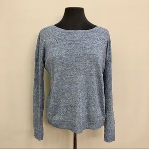 RAG & BONE Linen Blue Marled Knit Long Sleeve Sweater Women’s XS